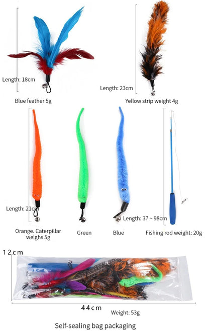 11pcs Cat Feather Set