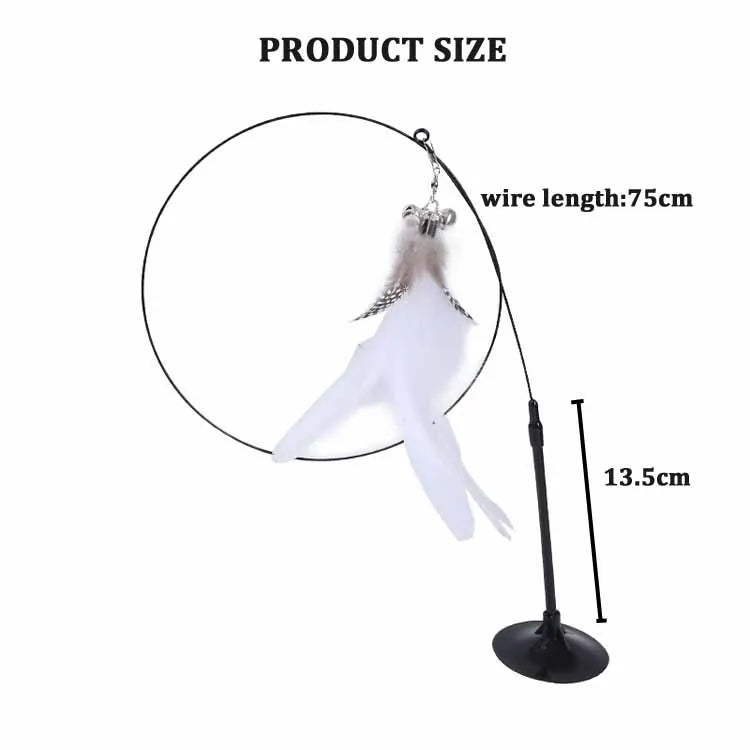 Colorful Feather Cat Teaser